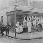 Holl’s butcher’s shop – c1900, North Street/Benyon Street corner